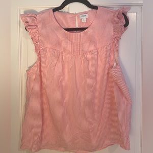 J. Crew Sleeveless Blouse (L) EUC